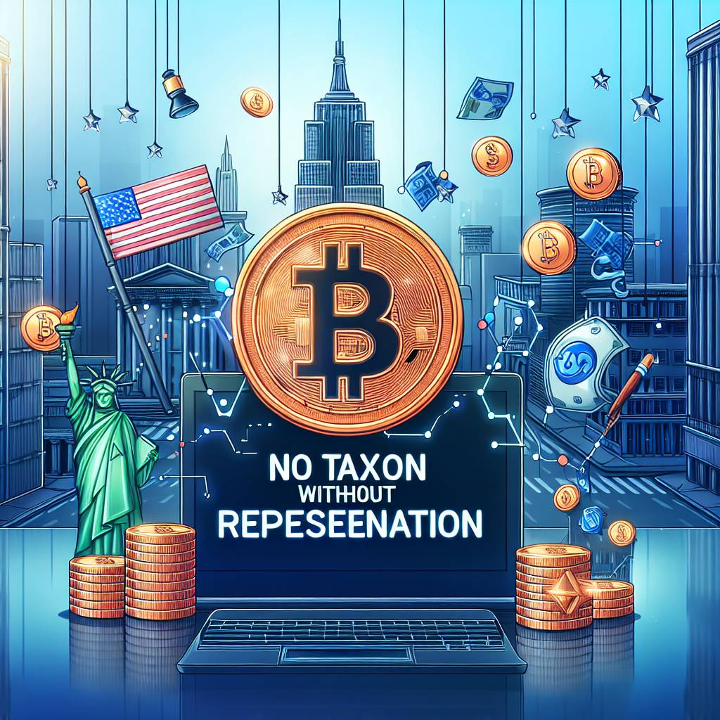 What role does the slogan 'no taxation without representation' play in the development of cryptocurrency regulations?