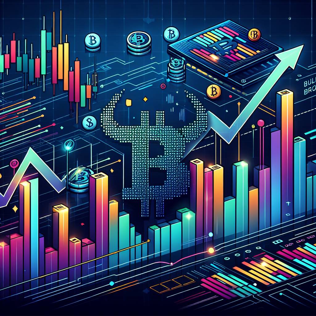 How can I identify a bull flag breakout pattern in cryptocurrency charts?