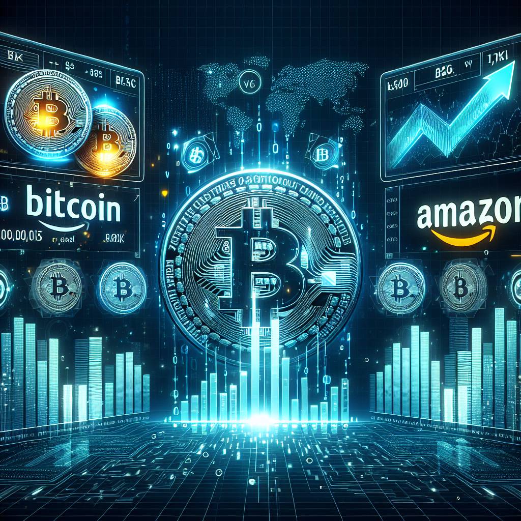 How does the potential return on investment of Bitcoin compare to that of Amazon stock?