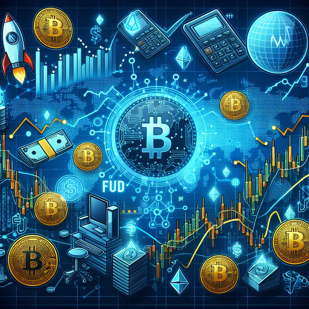 How does FUD affect the price volatility of cryptocurrencies in the stock market?