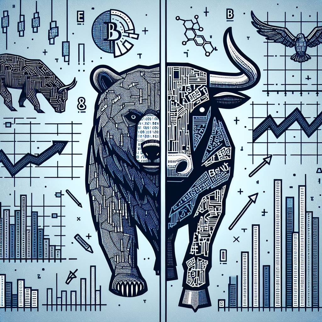 What is the difference between bearish and bullish trends in the cryptocurrency market?