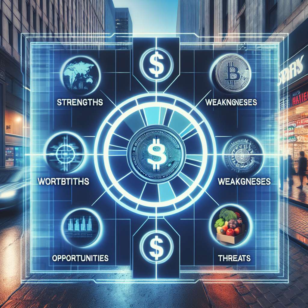 What opportunities and threats does Kroger face in the cryptocurrency sector according to the SWOT analysis?