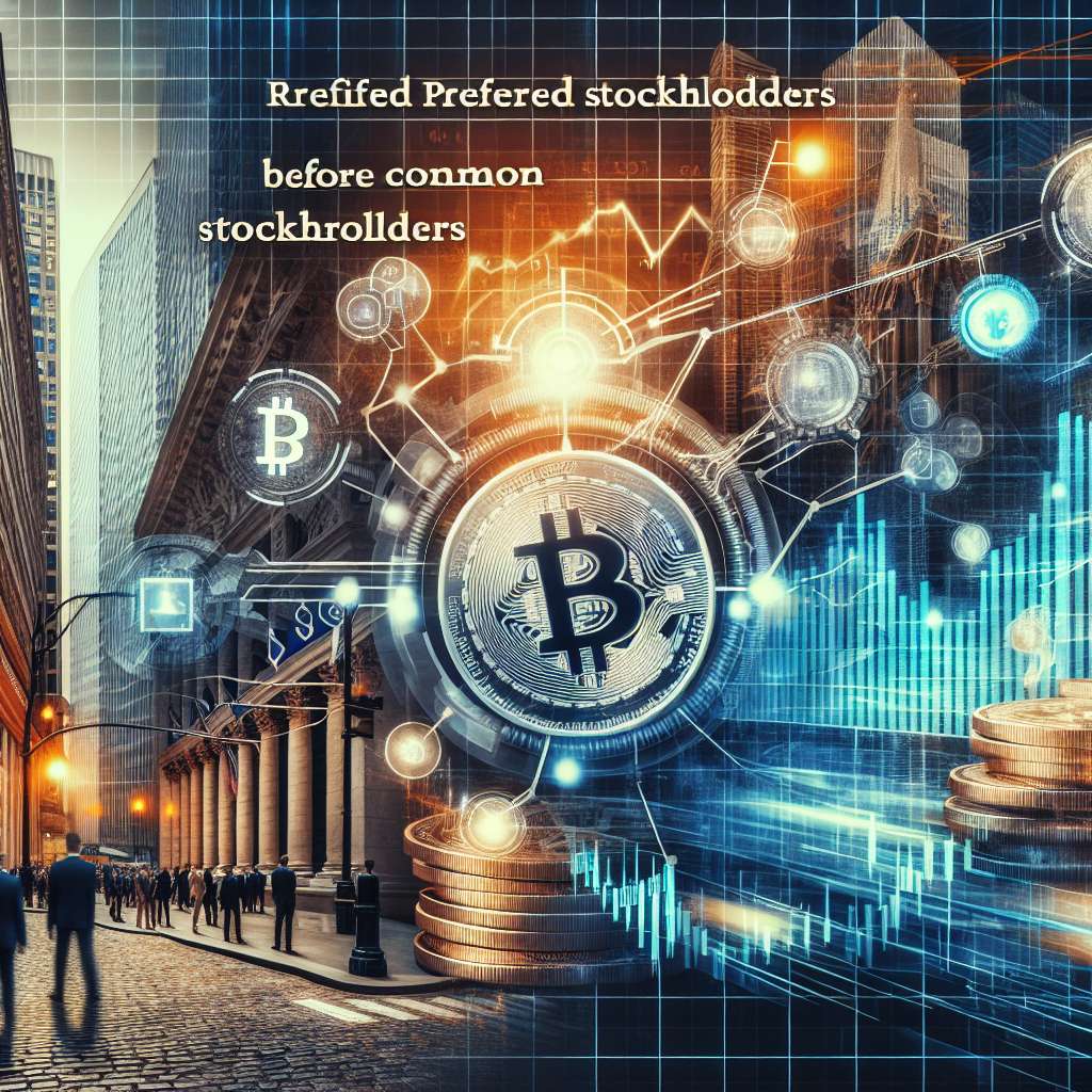 What rights do preferred stockholders receive before common stockholders in the context of digital currencies?