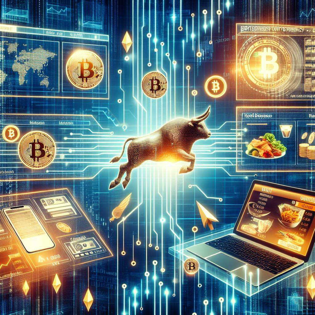 How can I use cryptocurrency to order food online?