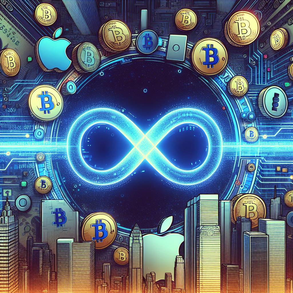 Are there any digital currencies that use the Mac infinity symbol as their logo or branding?