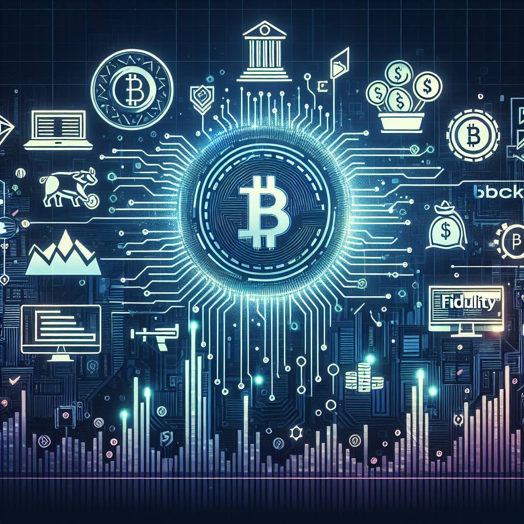 What are the differences between fidelity and schwab in terms of their involvement in the cryptocurrency market?