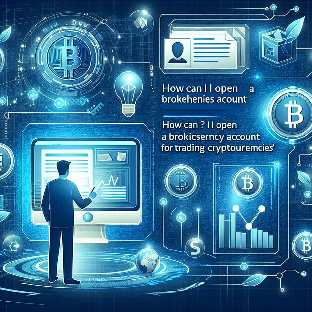 How can I open a business brokerage account for trading cryptocurrencies?