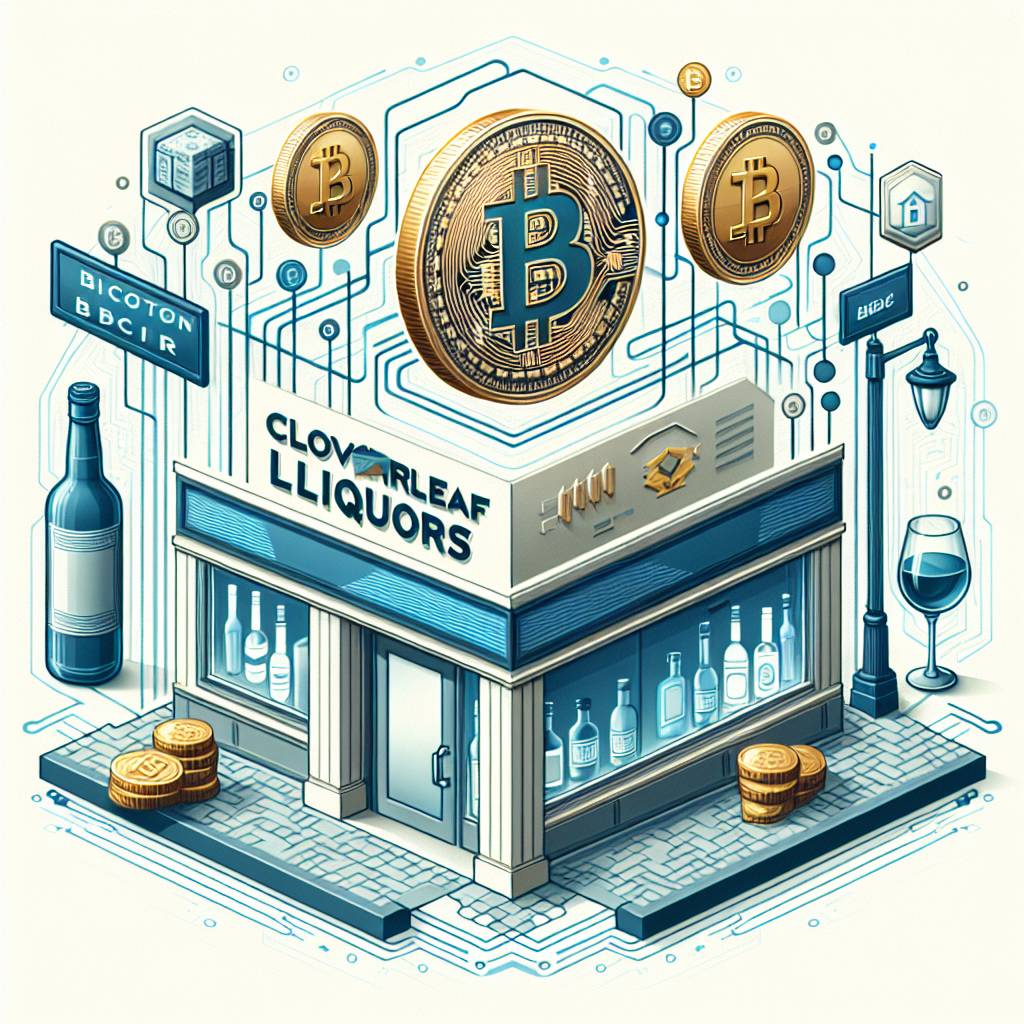 What are the benefits of using cryptocurrencies like Bitcoin for liquor stores like Cloverleaf Liquors?