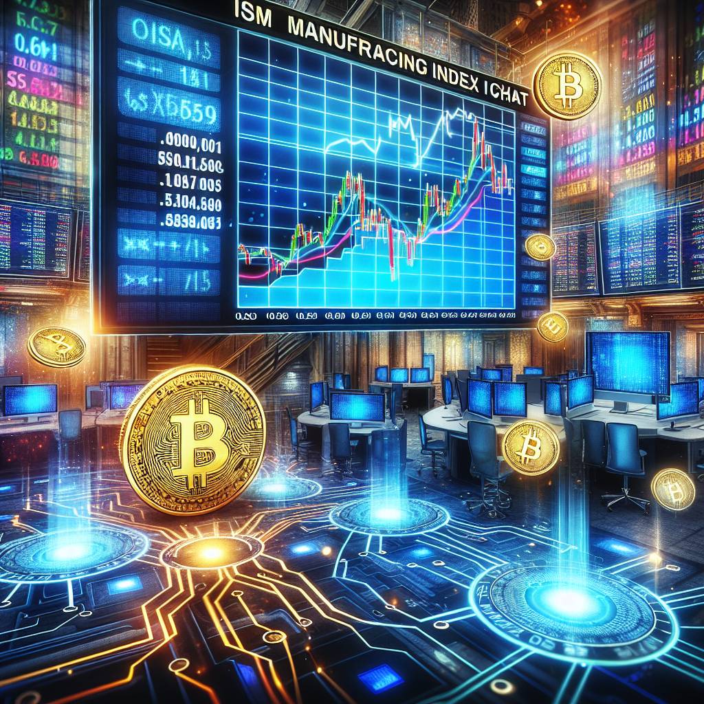 How does the ISM index chart affect the trading volume of cryptocurrencies?