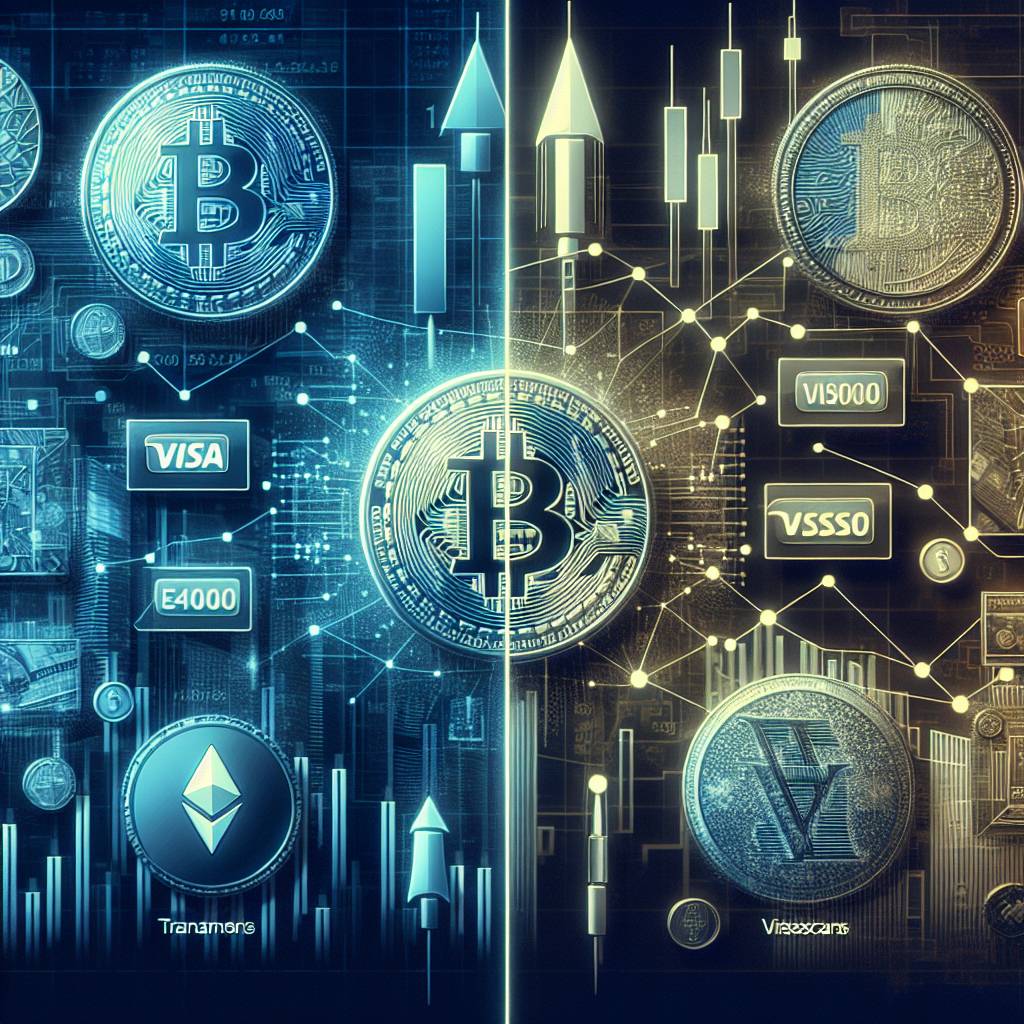 What is the maximum number of transactions per second that Visa can handle compared to cryptocurrencies?