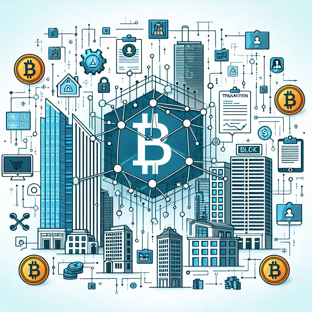 What are the benefits of using blockchain in commercial real estate transactions?
