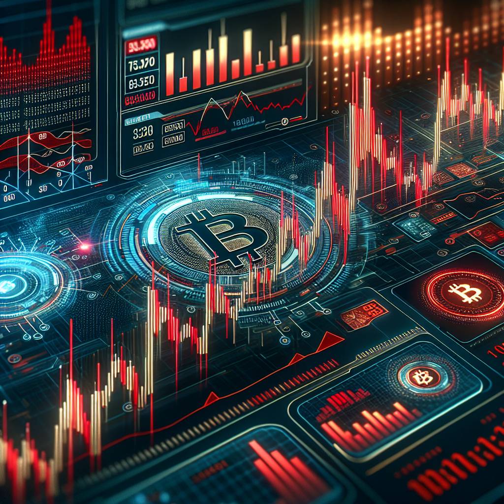 How can I interpret the red and green candlestick chart in cryptocurrency trading?