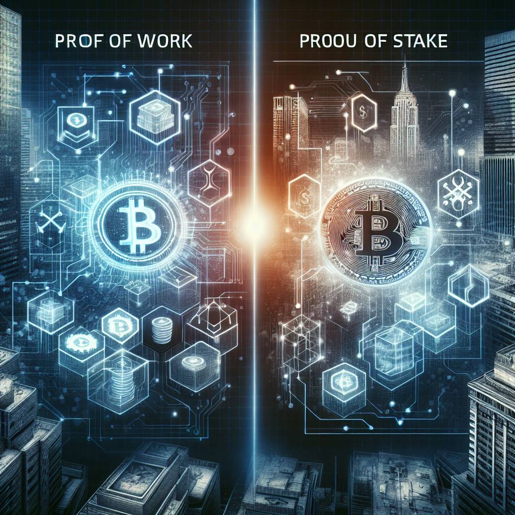 What are the advantages and disadvantages of using proof of work versus proof of stake in the field of digital currency?