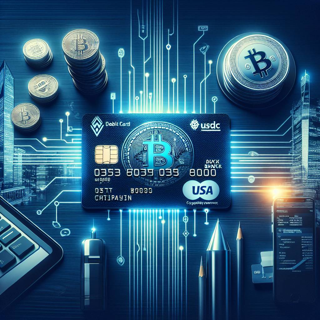 What are the advantages of using a USDC debit card instead of traditional banking services for cryptocurrencies?
