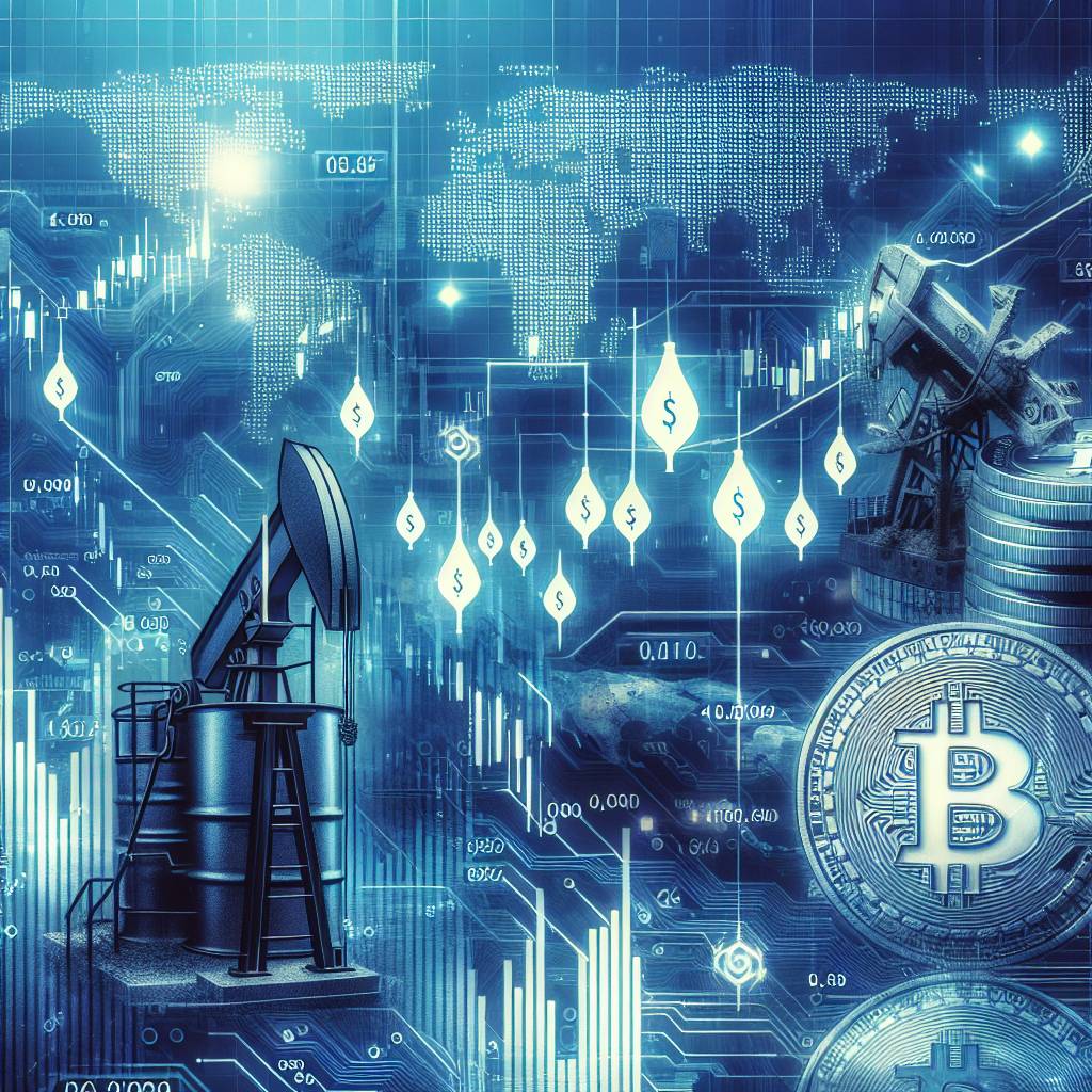 How do fluctuations in US Brent crude oil prices affect the value of digital currencies?