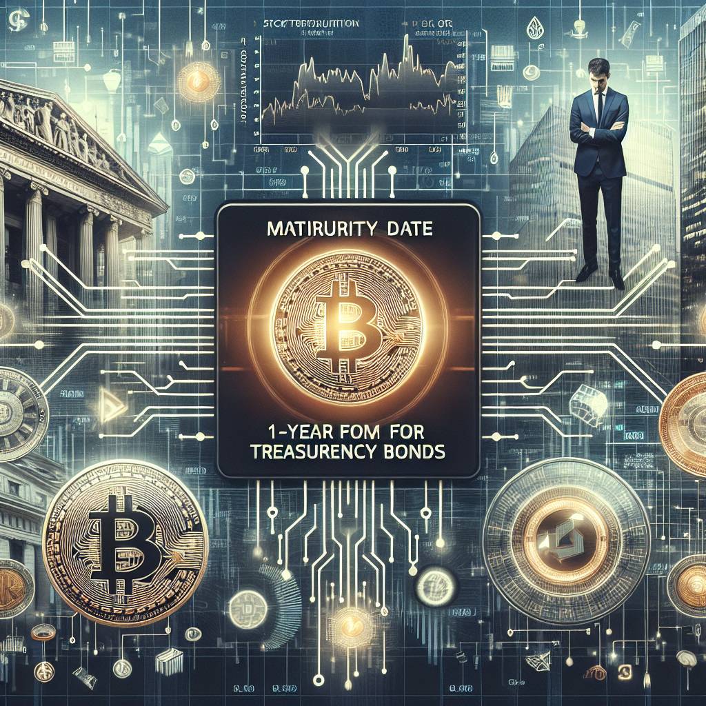 What is the maturity date for 1-year treasury bonds in the cryptocurrency market?