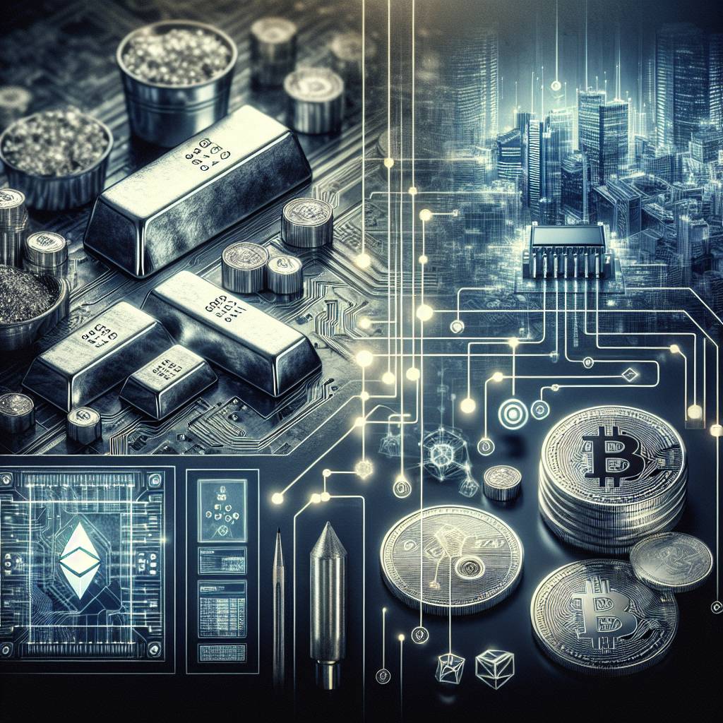 What are the industrial uses of silver in the cryptocurrency industry?