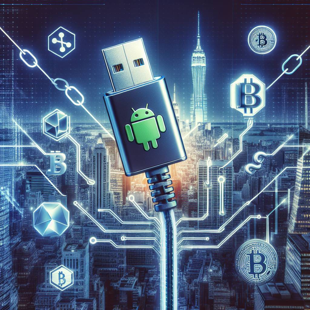 How can I connect a USB OTG adapter to my Android device for secure cryptocurrency transactions?