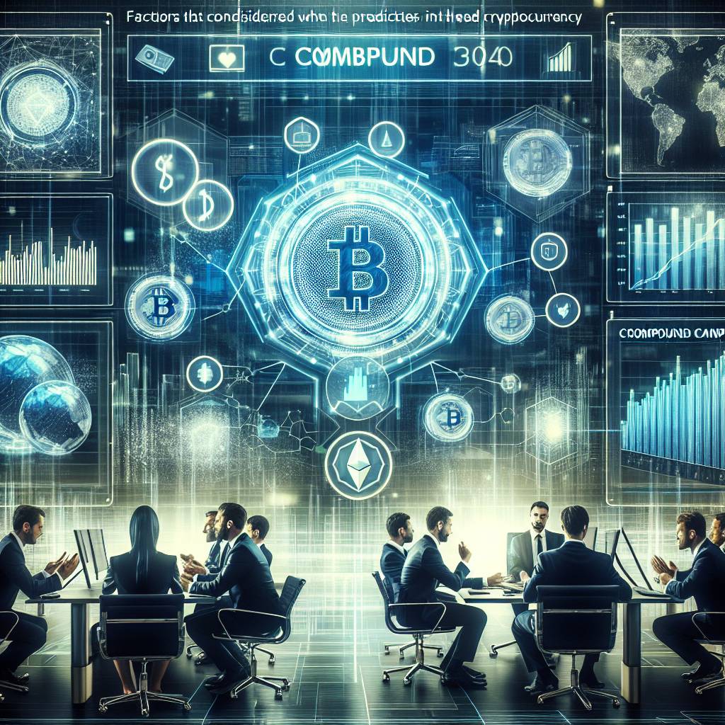 What factors are considered when predicting the compound price in the cryptocurrency market for 2030?