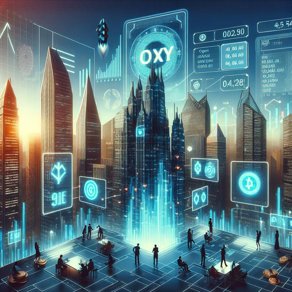 What is the current price of ticker oxy in the cryptocurrency market?