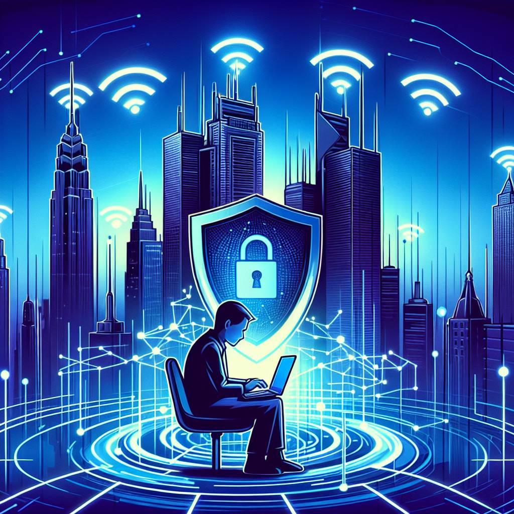 How can I ensure the safety of my crypto assets when using wifi networks outside my home?