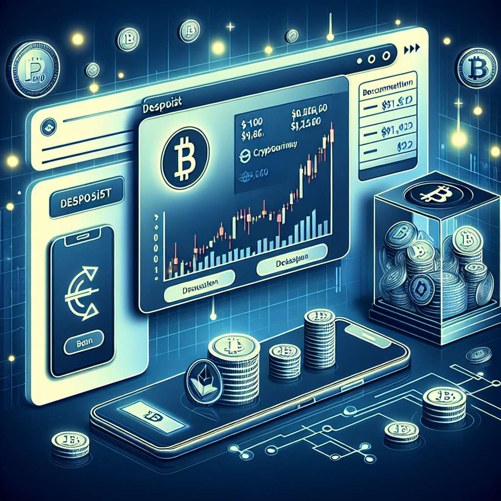 How can I deposit 1 dollar into an online casino using cryptocurrency?