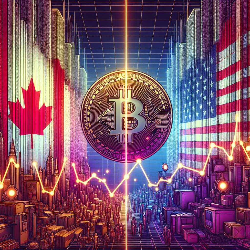How does the value of US and Canadian dollars fluctuate in the digital currency space?