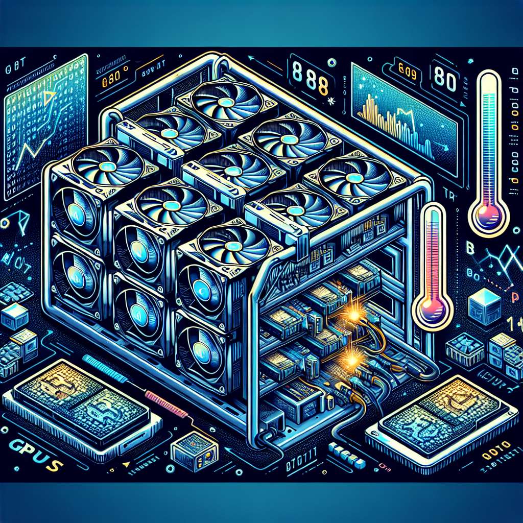 How does excessive heat affect the performance of GPU mining rigs in the world of digital currencies?