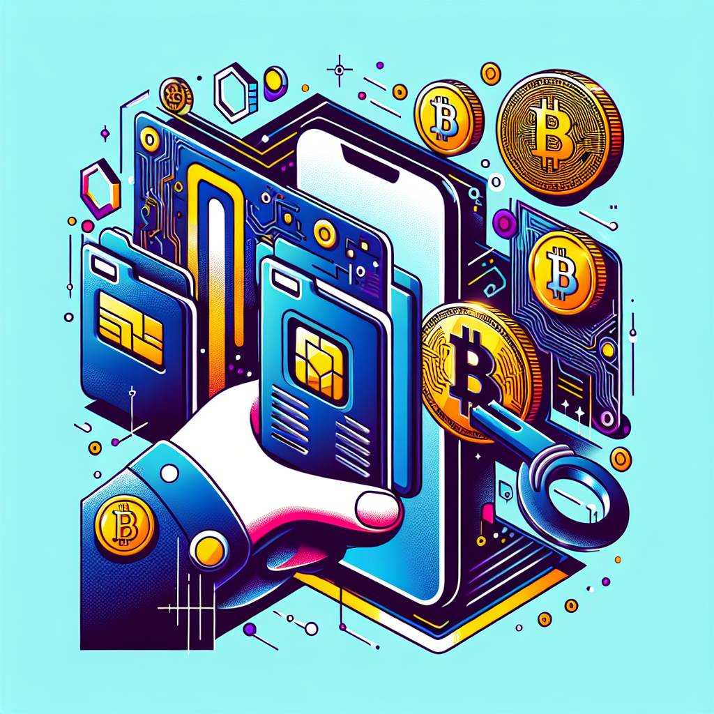 Which digital currencies are compatible with an iPhone stick-on card holder?