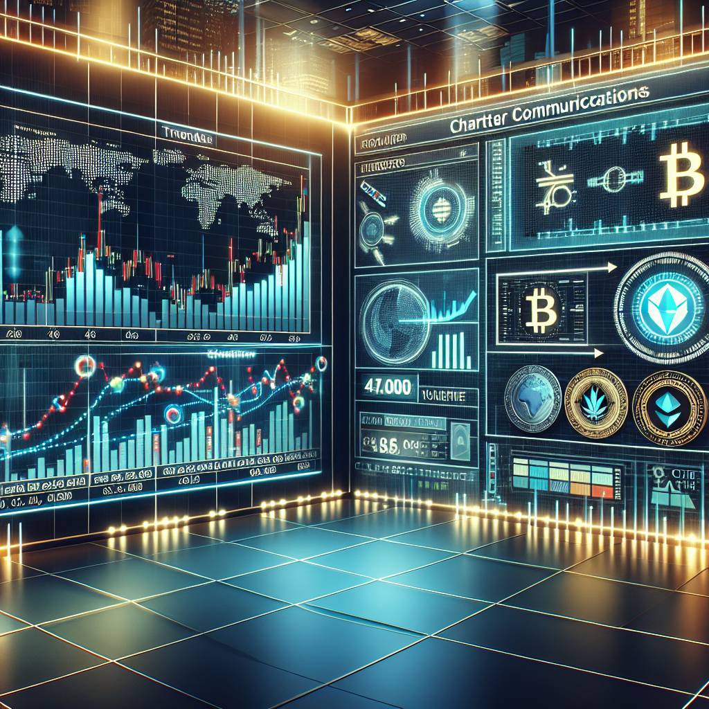 What is the correlation between charter communications stock and the performance of popular cryptocurrencies?