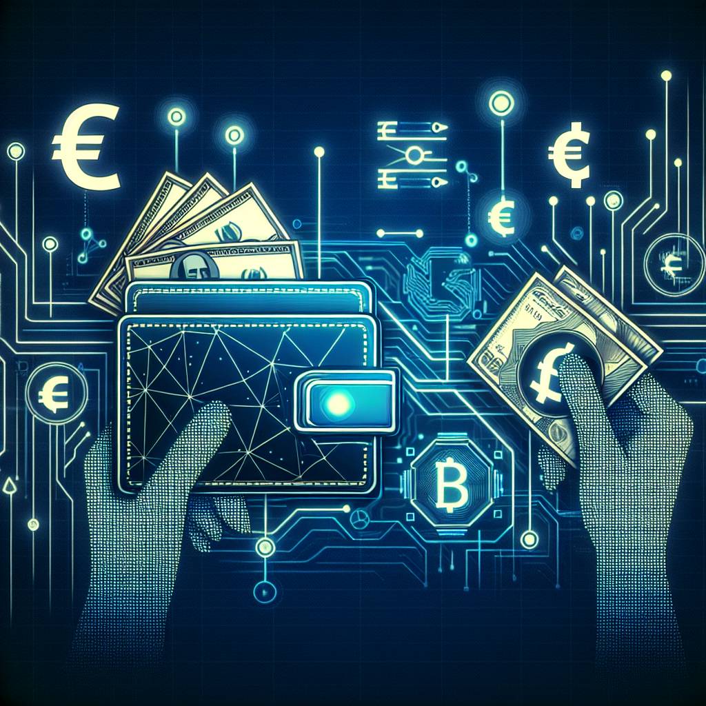 Is there a recommended digital wallet for converting euros to dollars in the cryptocurrency world?
