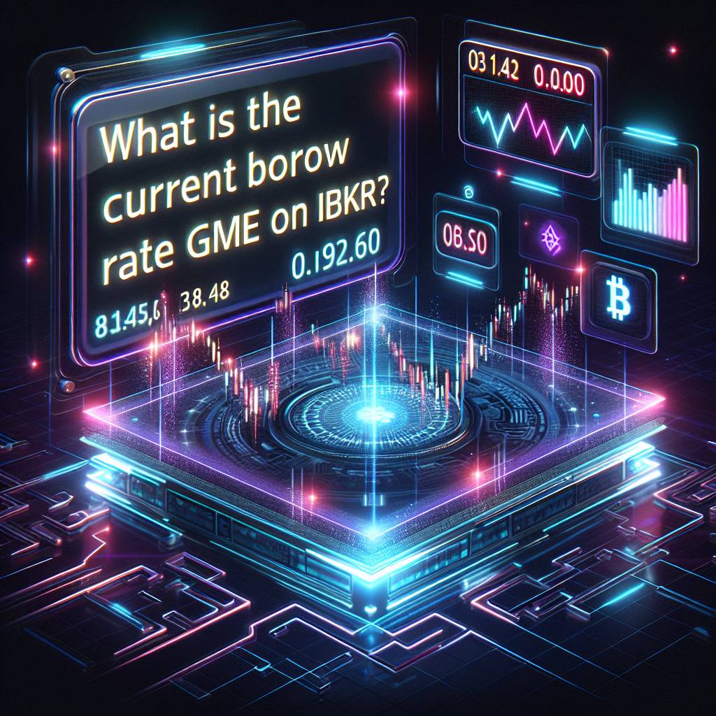 What is the current borrow rate for GME on IBKR?