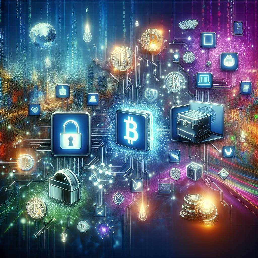 Which embedded apps offer secure storage for my digital assets?