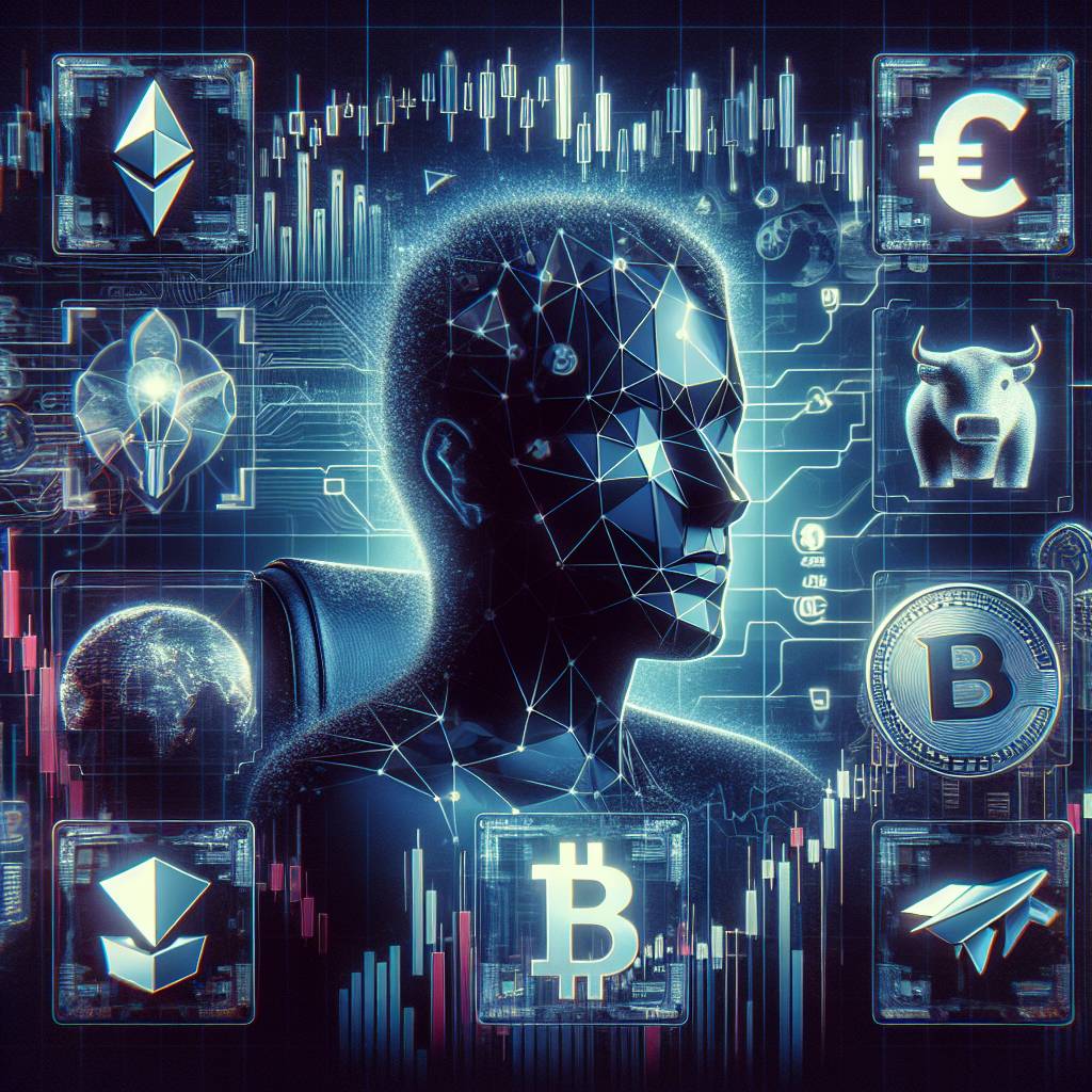 What are the popular caricature images used in the cryptocurrency industry?