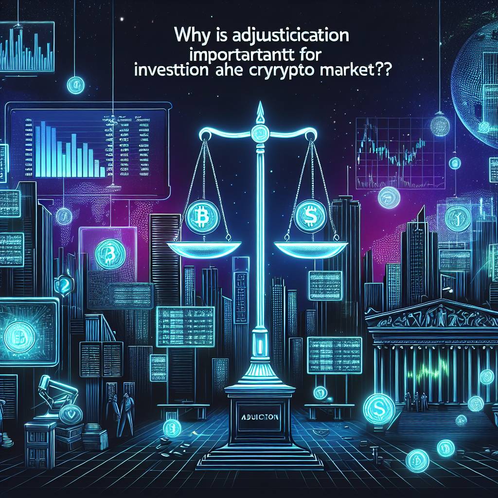 Why is adjudication important for investors in the cryptocurrency market?