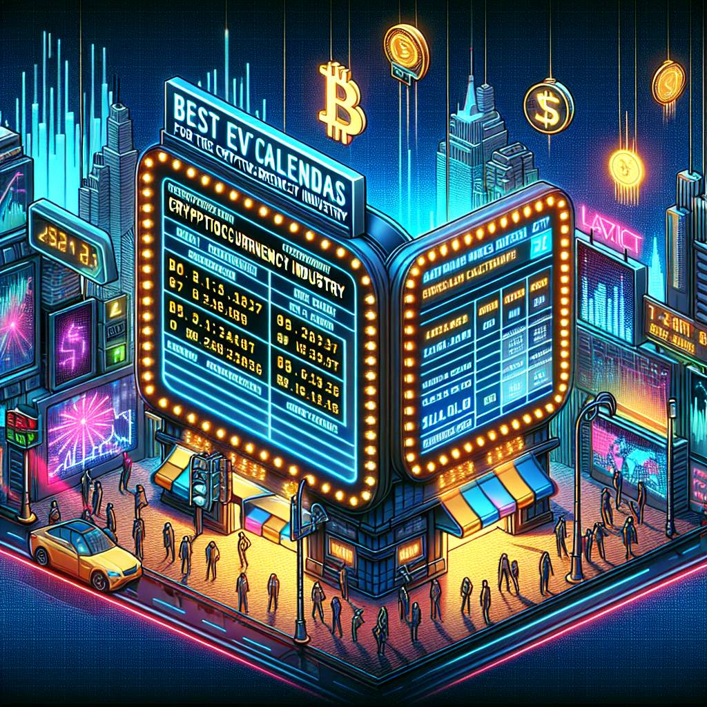 What are the best marquee event calendars for the cryptocurrency industry?