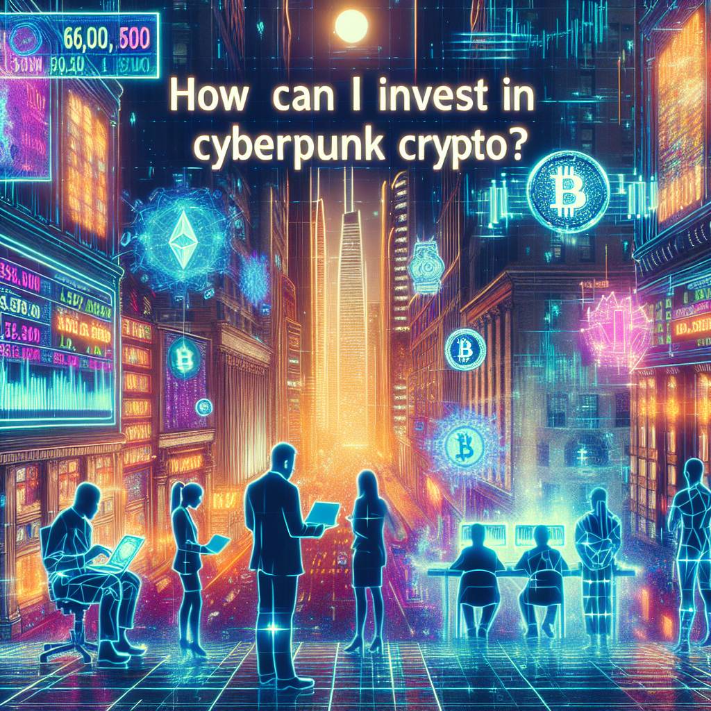 How can I invest in cyberpunk-inspired digital assets?