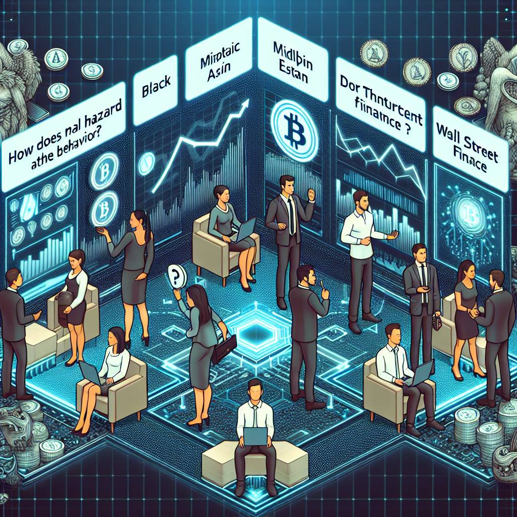 How does moral hazard affect the decision-making process in the world of digital currencies?