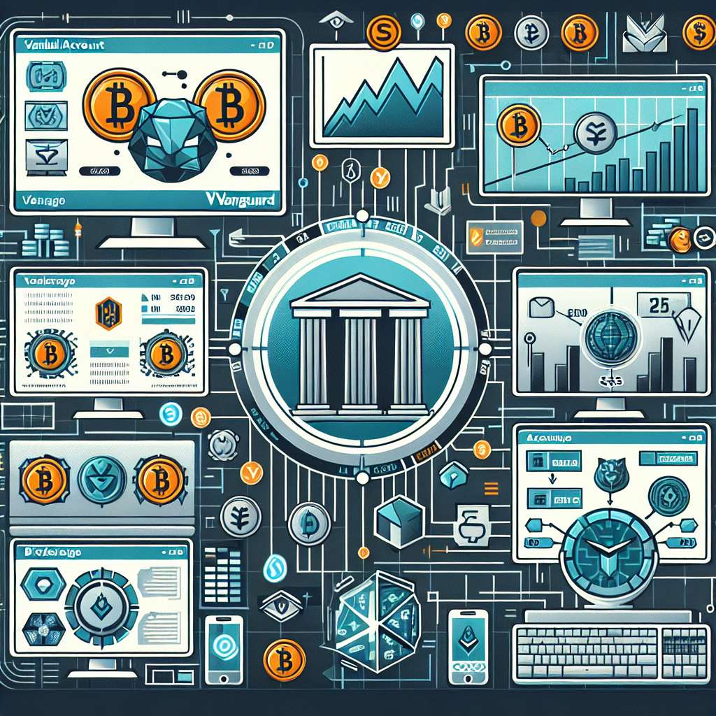 What are the steps to open a Vanguard brokerage account for trading cryptocurrencies?