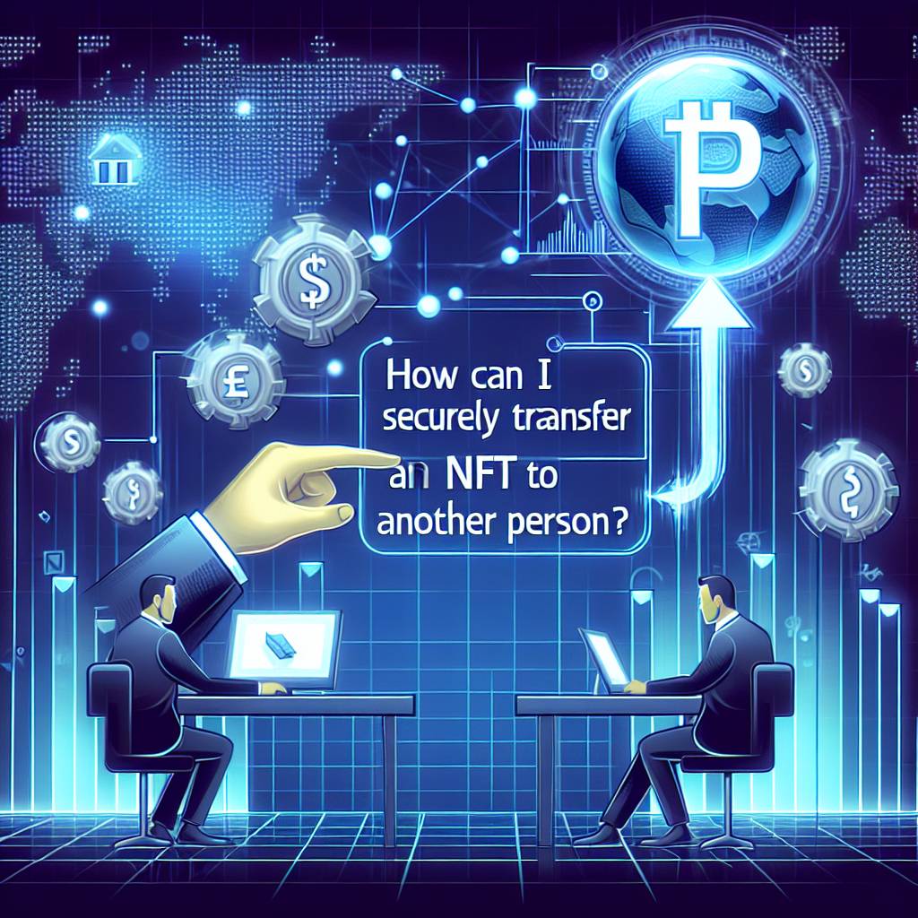 How can I securely transfer an NFT to another person?