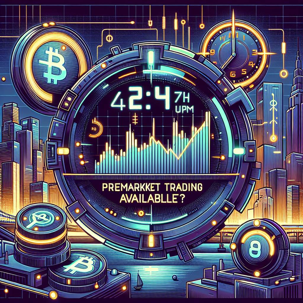 When is premarket trading available for cryptocurrencies?