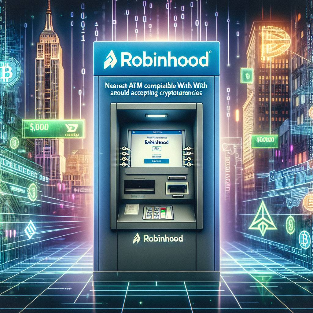 What are the nearest Robinhood ATMs that accept cryptocurrency?