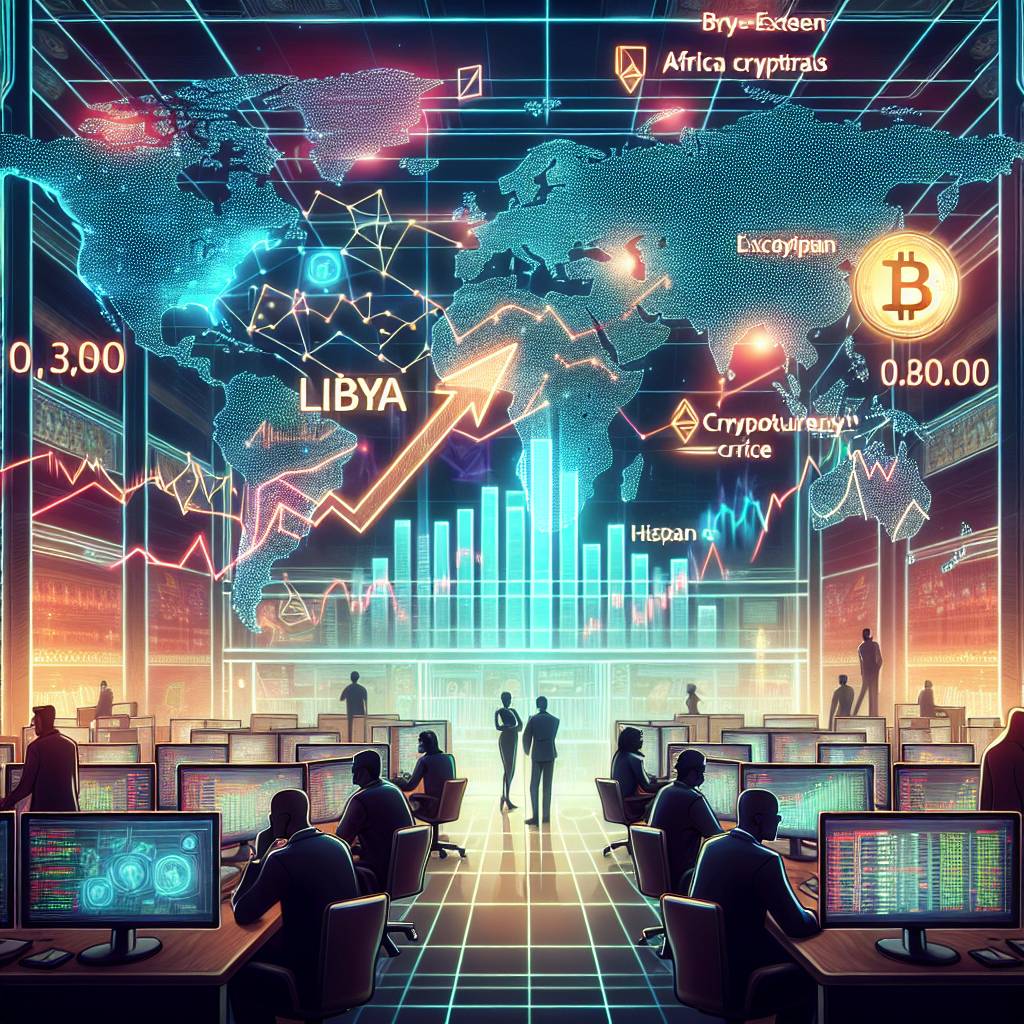 What is the impact of Libya's economic crisis on the cryptocurrency market in Africa?