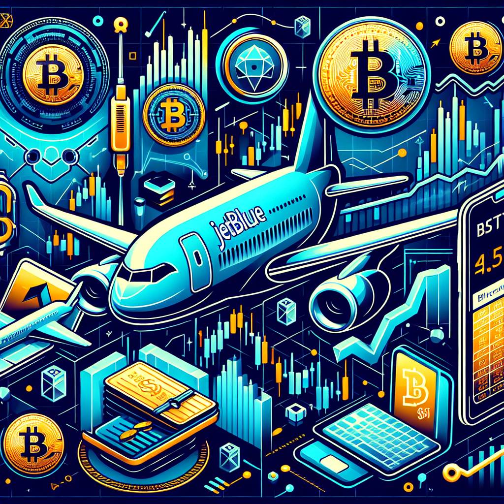 What is the correlation between JetBlue stock and Bitcoin?