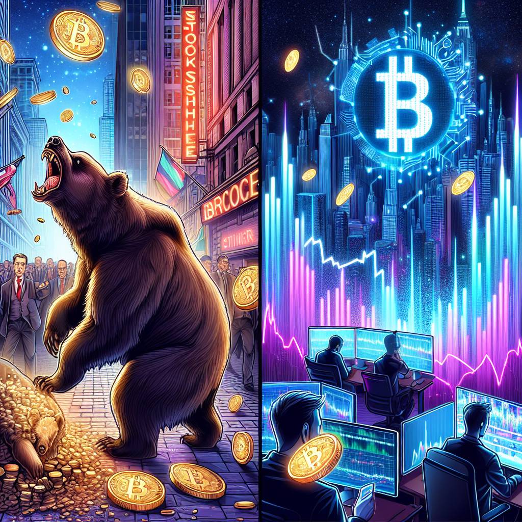 How does the decline in the stock market affect the value of cryptocurrencies?