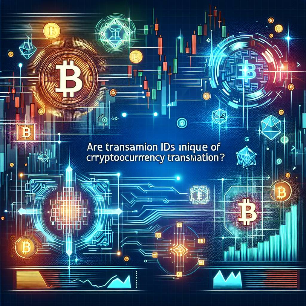 Are transaction IDs unique for each cryptocurrency transaction?