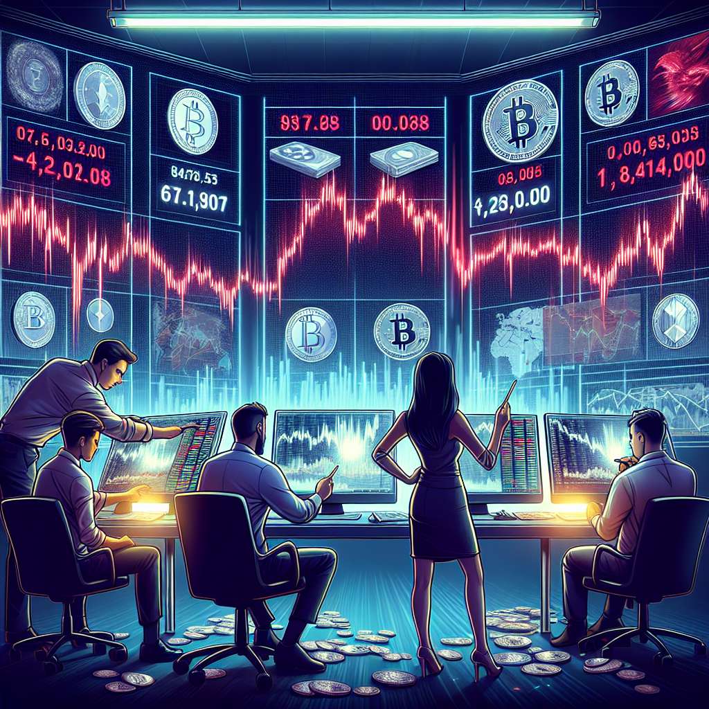 How does negative correlation between two variables impact the performance of cryptocurrencies?