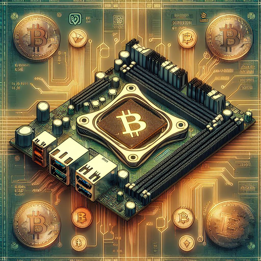 How does the choice of motherboard affect the security of cryptocurrency wallets?