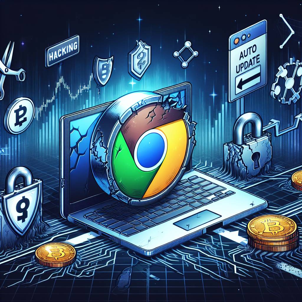 What are the potential risks of disabling auto updates for the Chrome browser when using it for cryptocurrency transactions?