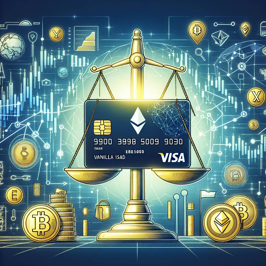 What are the advantages and disadvantages of using vanilla visa for digital currency transactions?